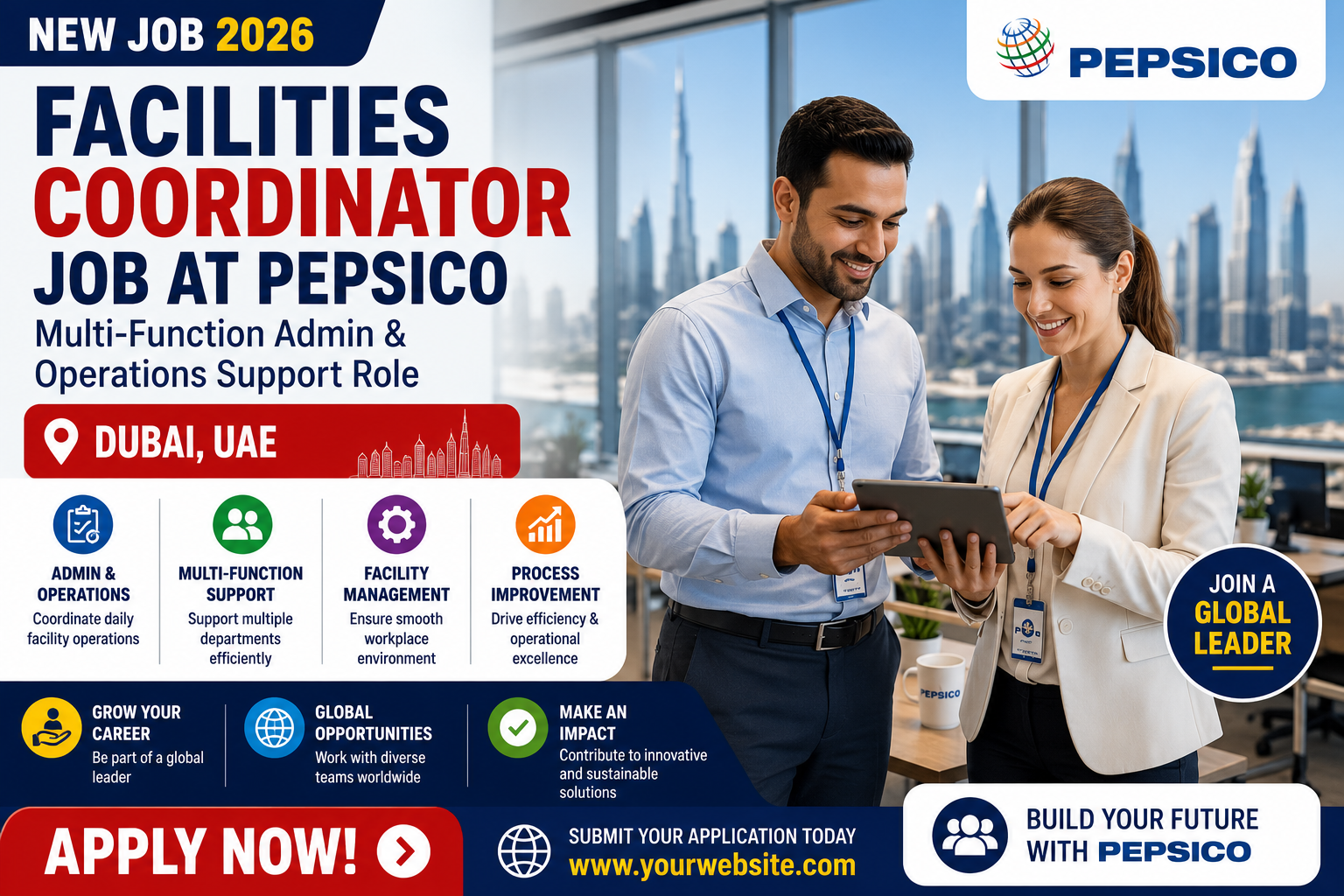 Facilities Coordinator Job at PepsiCo 2026 – Apply Now for Multi-Function Admin & Operations Support Role